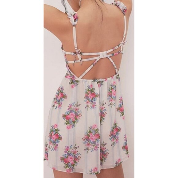 New! For Love And Lemons Lailah Slip Mini Dress Size Small 25054 - Picture 5 of 11